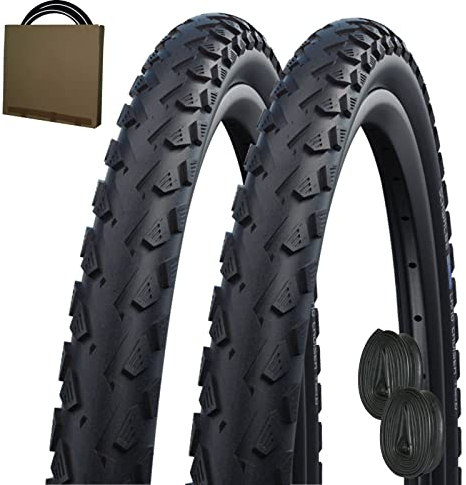 Schwalbe Reifen Land Cruiser HS450 26x2.00 | 50-559 schwarz mit DV Schlauch [ 2 STÜCK ]