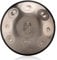 Sonodrum Handpan aus Edelstahl in Silber - 10 Töne gestimmt in D-Kurd (D Moll), in 440 Hz. Sonopan inkl. zubehör: Liederbuch und Tragetasche. Percussion Instrument für Meditation, Yoga & Entspannung.