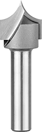 SpeTool Fresa Roundover de 8mm para cortar puntas de vástago con 16mm de diámetro de corte 8mm de radio de carburo con 2 puntas de flauta y bordes redondos fresadora CNCherramienta para tallar madera