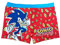 Costume Enfant Sonic - Costume Piscine Enfant - Maillot de Bain Sonic Characters - Shorts - Vêtements Enfants (FR/ES, Âge, 9 Ans, 10 Ans, Taille Normale, Rouge)