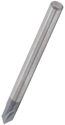 3-schneidiger Fasenfräser, Hartmetall-Fasenschaftfräser, 3-schneidiger 60°-Fräser, V-Nut-Fräser, Wolframstahl, CNC-Schnitzen, Schaftfräser (D4*60°*50L)