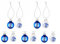 FC Schalke 04 3cm Christbaumkugeln Weihnachtskugeln 10er Set (blau/Weiss)