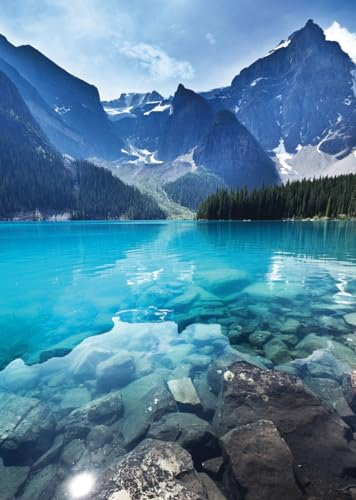 Nathan Puzzle 1000 Teile – Massiv der blauen Berge – Erwachsene und Kinder ab 14 Jahren – Hochwertiges Puzzle – perfekte Integration – Kollektion Escape – 12000913