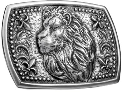 Valorox Gürtelschnallen für Herren, handgefertigte Western-Cowboy-Gürtelschnalle, individuelle Herren-Gürtelschnalle (Löwe), #4 Löwe, For 1.5 belts