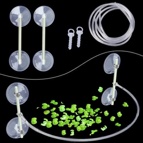 HyzaPhix Recinto per piante galleggianti per acquario, recinzione per piante galleggianti Decorazione Accessori per acquari per intercettazioni Piante galleggianti, Alimentazione pesci (bianco)