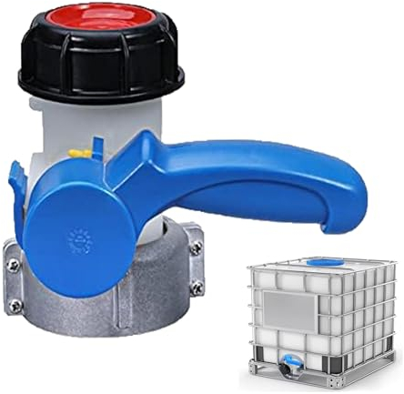 IBC Rubinetto di Cisterna DN40,Adattatore Cisterna 1000 Litri,Valvola Serbatoio IBC 62 mm,Rubinetto per Cisterna 1000 Litri,Adattatore Cisterna 1000 Litri Adatto per Serbatoi d'acqua, Giardini