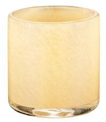 blomus Windlicht -SAGA- | Kerzenhalter aus Glas | Farbe Vanilla | Größe L | Ø15x 16H cm | für Innen- und Außendekoration