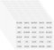 AOZUO 360Pcs Waterproof Labels for Travel Size Bottles, Self-Adhesive Cosmetic Jars Labels, Clear Bathroom Beauty Organization Removable Stickers for Refillable Bottles, Lotion Cream Body Wash Shampoo