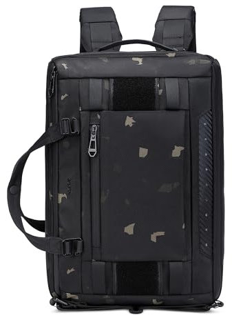 VARLIVOO Sac à Dos Cabine Homme Sac à Dos Voyage Avion Antivol Sac Ordinateur Portable 15 Pouces Sac à Dos Travail Résistant Bagage à Main Voyage Excursions Weekend Polyester Brun