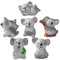 NESTINGHO 6St Desktop-Ornament autodeko gartenfigur gartendekofiguren kuchendeko Einschulung gartenaccessoires entzückende Figur Mikro-Landschaftsdekoration Miniaturen schmücken Harz Grey