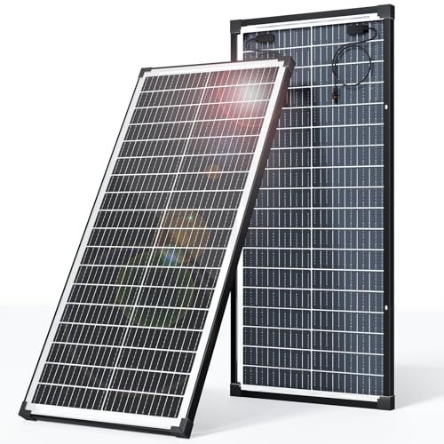 Panneau Solaire Bifacial 120w, Module PhotovoltaïQue en Verre Bifacial, Module Solaire Double Face Pour Batteries 12v, Modules Solaires Monocristallins de Type N Noir Pour SystèMes Hors RéSeau