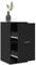 Somanki Apothekerschrank Schwarz 40x41x77,5 cm Holzwerkstoff, Medikamentenschrank, Medizinschrank, Hausapotheke, Medikamenten Aufbewahrung, Arzneischrank - 855188