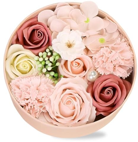 CYGMRFH Rose Box Soap Flower Soap Rose Flower, Rosenseifenblume Geschenkbox,Gefälschte Blumen-Geschenkbox,Romantisches Geschenk für sie am Muttertag, Jahrestag, Geständnis, Valentinstag, Weihnachten