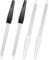 4pcs Metal Nail Files,Professional NailFiles,Double Sided Nail File with Non-Slip Handle,Nail Files for Natural Nails,Metal Nail File for Women,Nails Accessories Tools for Home Salon Use,White&Black