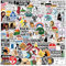 100 Stück Lustige Sticker Set,Graffiti Anime Aufkleber,Wasserfeste Vinyl Scrapbook Stickers für DIY Laptop Auto Motorrad Fahrrad Skateboard Kühlschrank