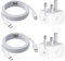 USA Japan 2 Pin Travel Adapter Charger [2Pack] - Canada/Brazil/Mexico/China Travel Essentials Wall Adaptor with USB C Cable 3m | Universal Power Charging Plug for IPhone IPAD Samsung Google Pixel (3m)