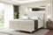 ALTDECOR Boxspringbett mit Silber Füßen, Matratze und Lattenrost, Topper, Polsterbett mit Bettkasten, Bett mit Stauraum H3- und H4- Matratze, Doppelbett -Vila-FS KING-200x200 - Beige Monolith