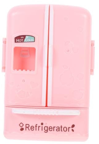 Milisten Mini Refrigerator for Decorative Freezer for Dollhouse Stimulates Imagination and Hands Skills Realistic Design for Miniatures and Playtime Fun