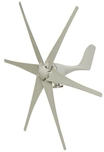 Asdfeop Generatore Eolico Domestico, generatore Eolico da 6000 W Adatto per lampioni stradali, monitoraggio Gratuito della Barca con Controller