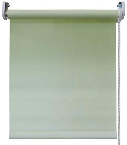 Tenda a Rullo Per Interni Oscurante Filtrante Decorativa per Camerette - Uffici - Sala da Pranzo - Montaggio a Parete o Soffitto (Shanding Verde, 90 x 250 cm)