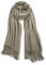 Neverless Strickschal mit Fransen einfarbig lang XXL Wollschal Oversized Winterschal Herren Damen Unisex hellbeige unisize