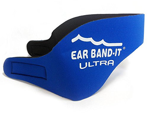 Ear Bandit Ultra Schwimmer-Stirnband, Größe L (10 - Erwachsene), Blau