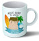Planetacase - Taza Surfista - Regalo Original Surferos Surf - Cerámica 330 mL - Taza Desayuno Apta para Microondas y Lavavajillas - Resistente a Lavados - Surfista (Él)