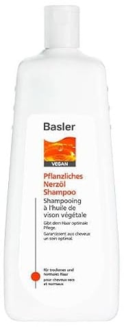 Basler Pflanzliches Nerzöl Shampoo Sparflasche 1 Liter - Ergiebige Größe | Shampoo für trockenes Haar