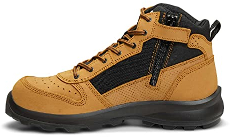 Carhartt Herren Michigan Rugged Flex® S1P Mittelhoher Sicherheitsstiefel mit Reißverschluss, Weizen, 42