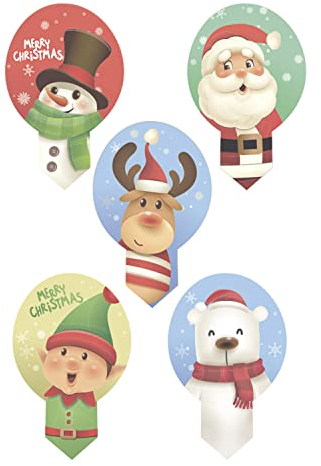 dekora - dekora - Esspapier Tortendeko,20 Stück Weihnachten Cupcake Topper Essbare Weihnachten für Torte,Weihnachten Deko Torte für Weihnachten,Cupcakes, Kuchen, Muffins, 6,5x4cm