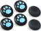 9CDeer Performance Joystick Analog Stick Daumengriffe 6er Set Kompatibel mit PS5, PS4, Xbox Series X/S Xbox One, Switch Pro Controller Katzenpfote Schwarz & Blau