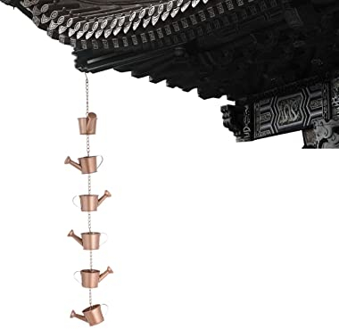 Regenketten für Dachrinnen - Elegante Windspiele | Vintage Regenkette Windspiele, romantische Elfe im Regen, Haus- und Gartendekoration