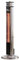 LUCIO | Stand Heizstrahler | Edelstahl | 2000W | 3 Heizstufen | H: 148 cm | IP55 | Fernbedienung | Infrarotstrahler| Terrassenheizstrahler | Timer | Innen – Außen