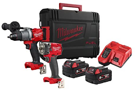 Milwaukee M18 FPP2T2-502X PowerPack Set Bohrschrauber und Schlagschrauber
