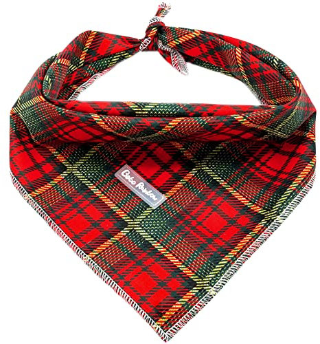 Bobo Rainbow Hundehalstuch, 1 x Weihnachtstuch, für Mädchen, Jungen, Lätzchen, Schal, Urlaub, weiches Halstuch, Haustierhalstuch, für kleine, mittelgroße und große Hunde