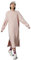 adidas Vestito da donna in pile sotto il ginocchio, Vapur Rosa, XL