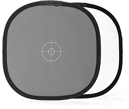 Andoer 300mm Portable Photography Reflector Gray and White Balance Card Photographic White Balance Focus-Board Photography Accessory