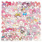 Cute Stickers Pack 50Pcs, Cannity Kawaii Sticker for Kids Teens Adults Waterproof Vinyl Decals Japanese Stickers for Water Bottles Scrapbook Laptop journaling.