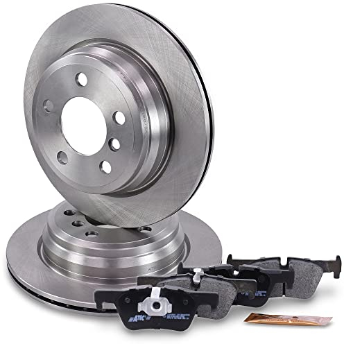 ATEC Germany Bremsenset Hinterachse inkl. Bremsscheiben Ø 300 mm Innenbelüftet + Bremsbeläge Hinten Kompatibel mit BMW 3er (F30, F80) (F34) (F31), 4er (F33, F83) (F32, F82) (F36)