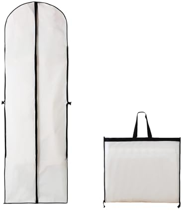 Kleidersack Lang Staub für Kleidung Dress - 60 x 180cm Kleiderhülle Faltbare mit Griff - für Anzug Abendkleider Hemden Jacken