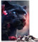 The Pink Black Panther Puzzles für Erwachsene, 1000 Holzpuzzles, schwierige und Harte Puzzles, 19,7 x 29,5 Zoll