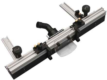 WnewTools Woodworking Router Table Fence Aluminium Profile Fence System 700mm with Sliding Brackets Bit Guard