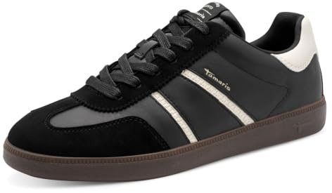 Tamaris Damen Sneaker Leder/Synthetik 1-23624-43 Schwarz Gr. 40