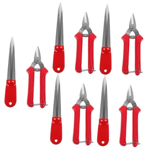 Operitacx Körbe 5 Sätze Stemmmesser aus geflochtenem Korb dimensions flechtkorb Korbflechtset e zum Schere Metallkorb Rattanpflücker aus Weidengeflecht Korbflechten Zubehör Reparatur Suite
