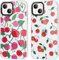 RUMDEY 2 Pack Cute Cherry for iPhone 15 Plus 6.7 Phone Case, Transparent TPU Aesthetic Design Clear Cases Soft Silicone Slim TPU Shockproof Protective Fundas for Women Girls(Red Cherry)