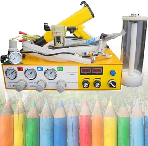 Powder Coating Gun Kit - Portable Electrostatic Spray System for Automotive, Marine, Home and Garden Coatings - All-in-One Machine Set Results