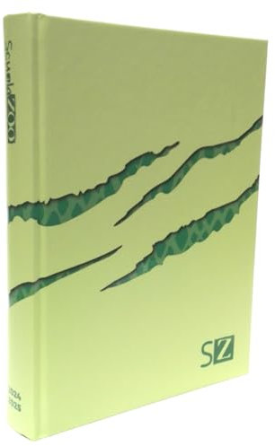Kalender kompatibel mit Schülerkalender Zoo Grün mit Aufklebern 2024-2025 datiert F.to Pocket 15 x 11 cm + Schlüsselanhänger Pfeife und Stift mehrfarbig