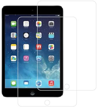 HYGMOCC Diseño para Apple iPad mini 1 2 3 (no mini 4/5/6) Protector de pantalla de vidrio templado, anti arañazos, sin burbujas, alta definición (paquete de 2)
