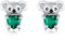 Koala Ohrringe 925 Sterling Silber Hypoallergen Tiere Ohrstecker mit Herz CZ Süße Koala Schmuck Geschenke für Frauen Mädchen Freundin