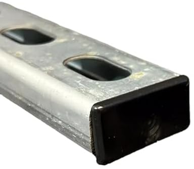 Low Profile Plastic Safety End Caps for Unistrut Channel Short Black (13/16 x 1-5/8) (10)